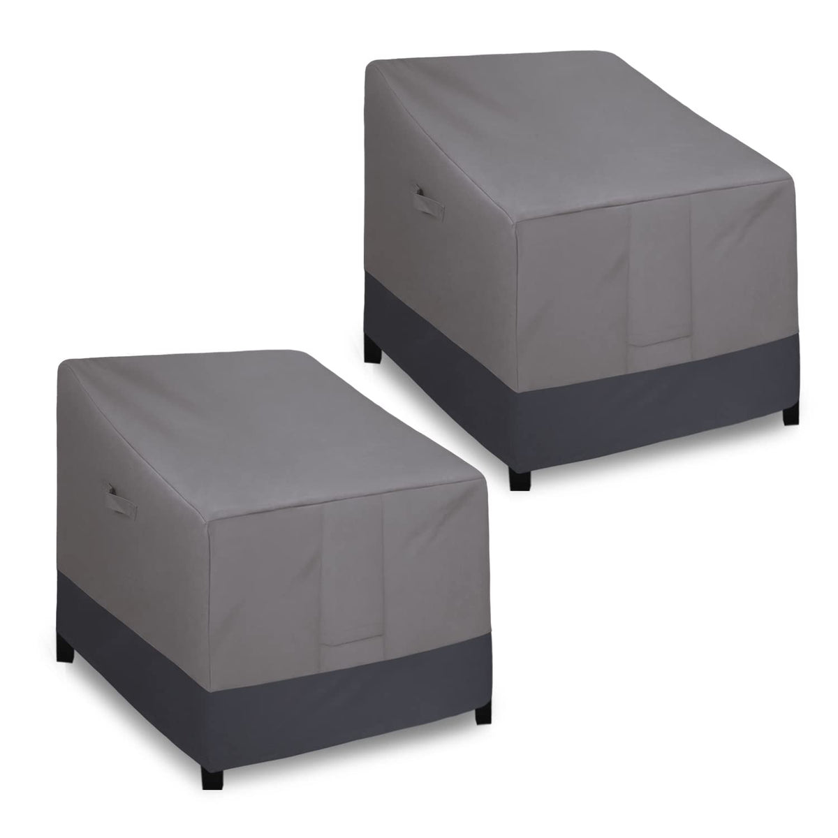 Easy-Going Heavy Duty Outdoor Chair Cover front view, gray
