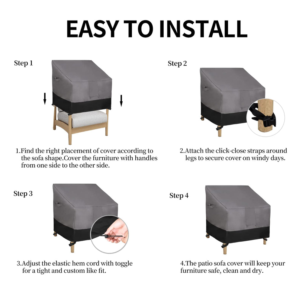 Easy-Going Heavy Duty Outdoor Chair Cover packaging
