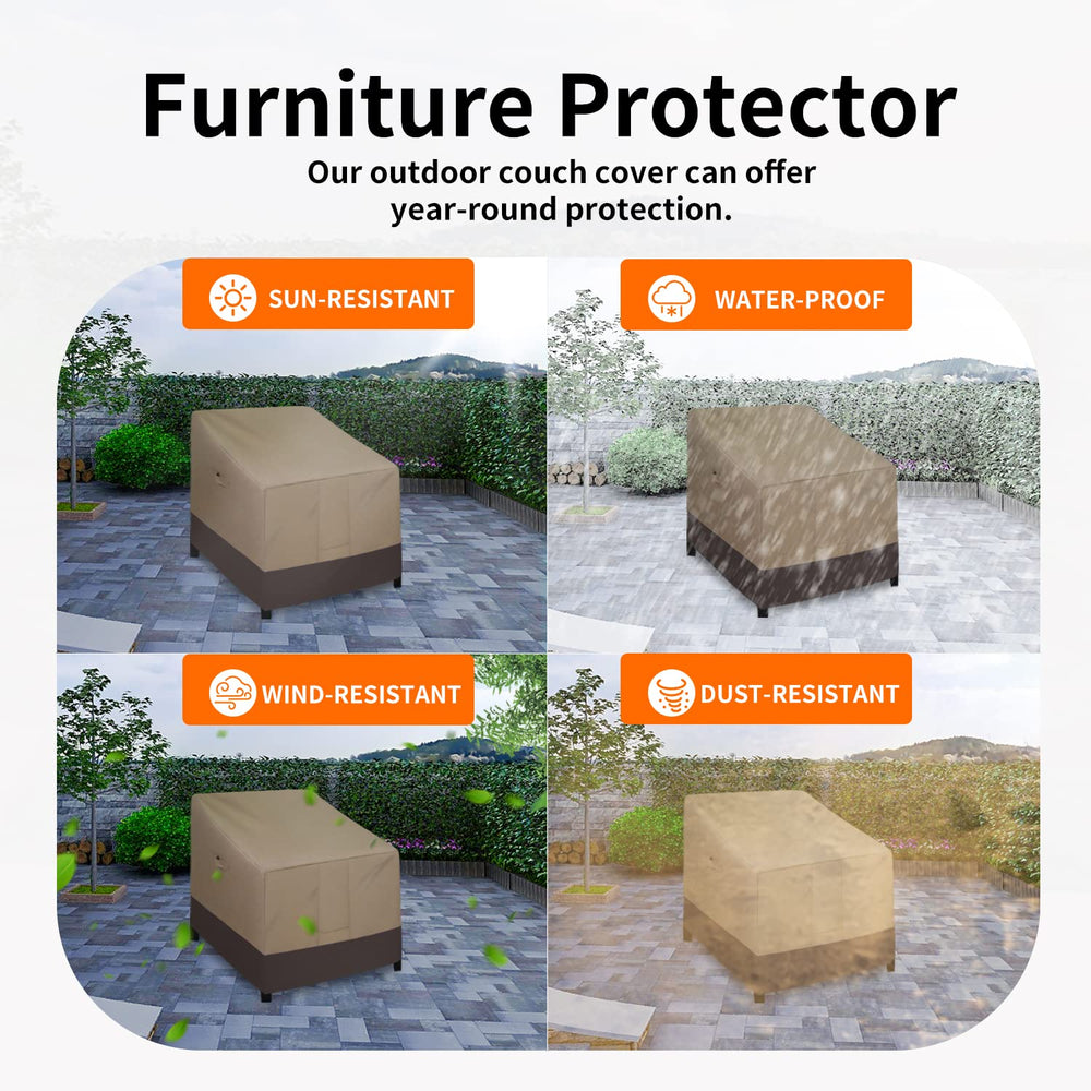 Easy-Going Heavy Duty Outdoor Chair Cover with air vent