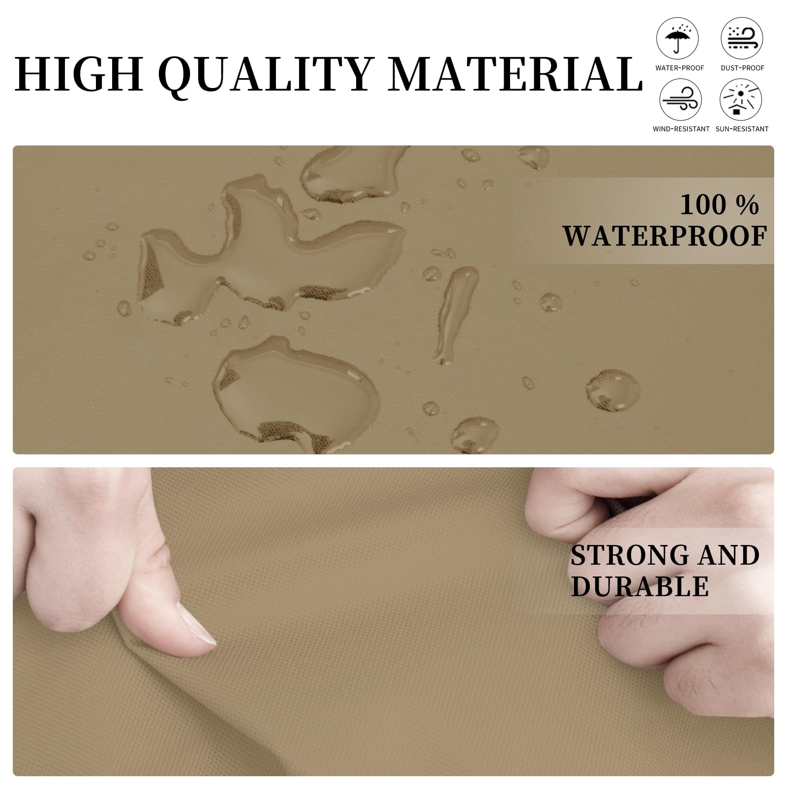 Easy-Going L-Shaped Sectional Sofa Cover 85"x58" Camel installation instruction