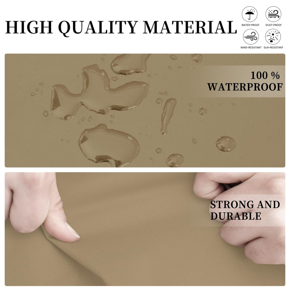 Easy-Going L-Shaped Sectional Sofa Cover 85"x58" Camel installation instruction