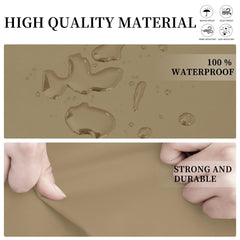 Easy-Going L-Shaped Sectional Sofa Cover 85"x58" Camel installation instruction