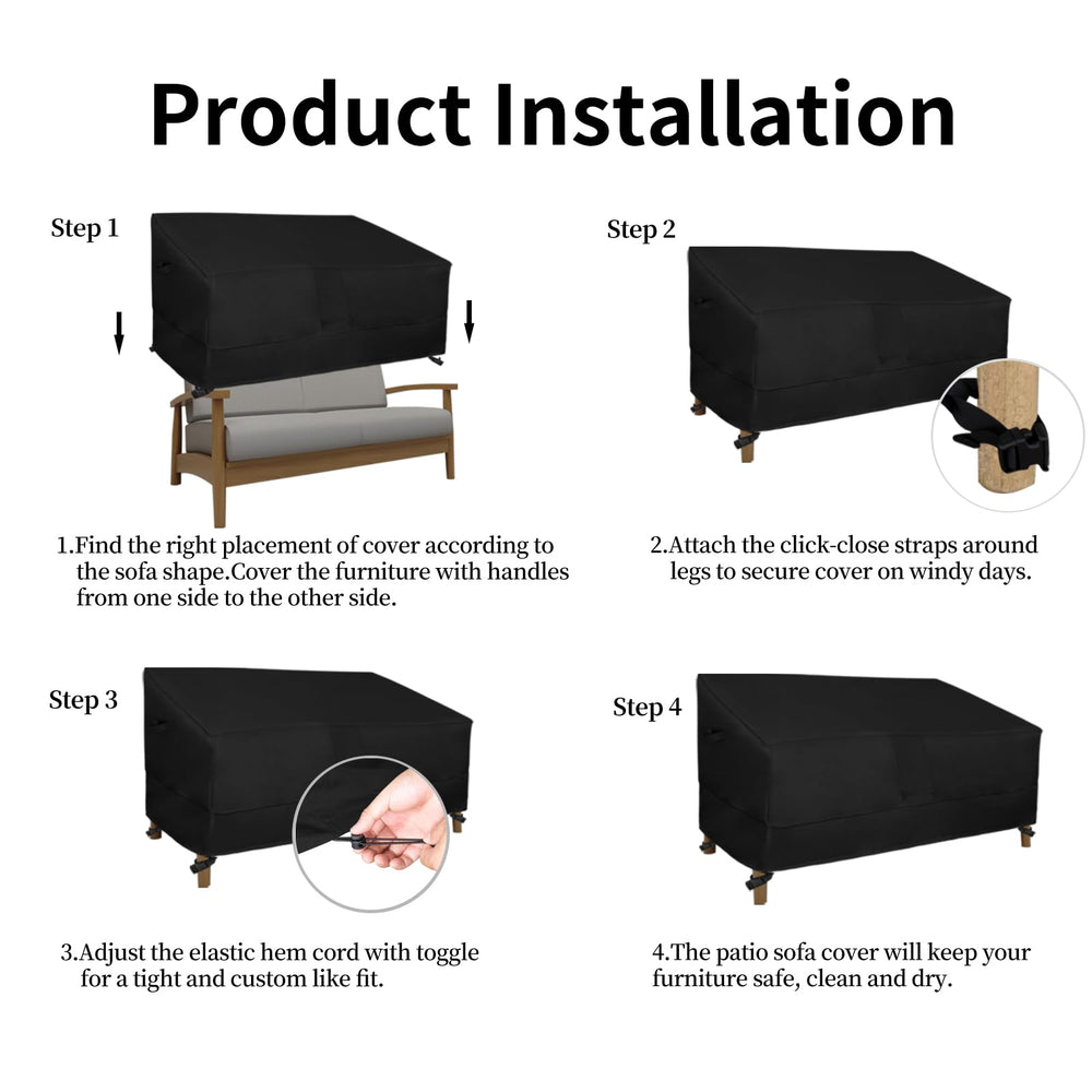 Easy-Going Loveseat Cover packaging detail
