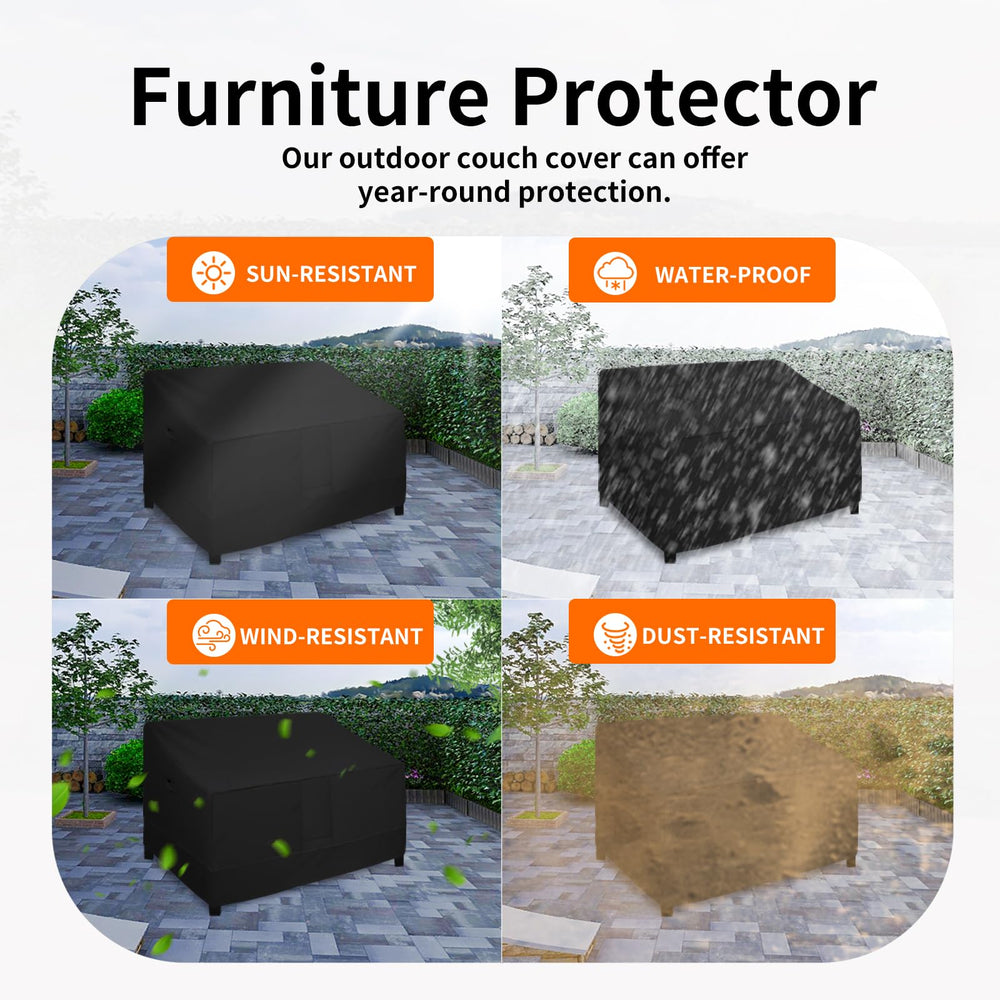 Easy-Going Loveseat Cover with air vent feature