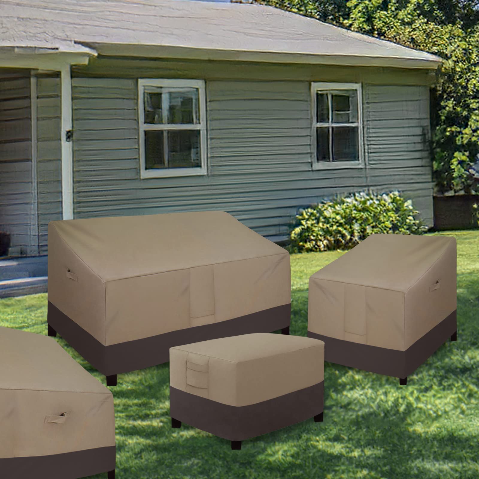 Easy-Going Ottoman Cover rolled up for storage