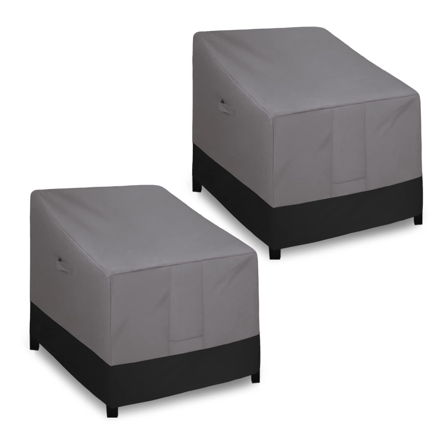 Easy-Going outdoor chair cover front view, grey