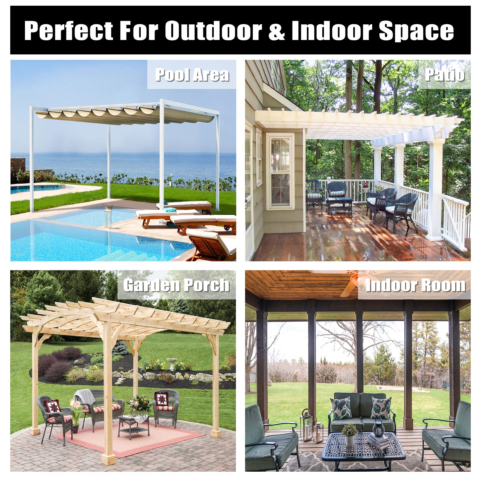 Easy-Going Outdoor Curtain in garden space