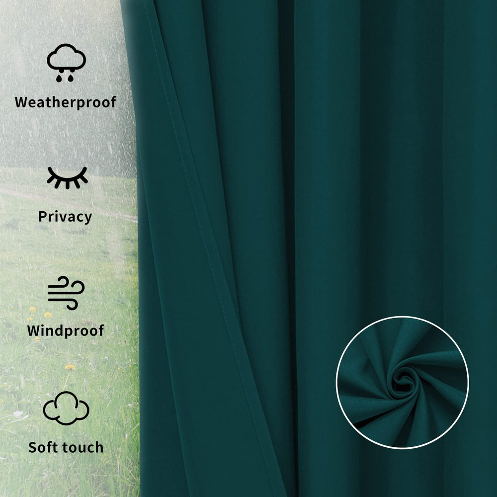Easy-Going Outdoor Curtain rolled up for storage