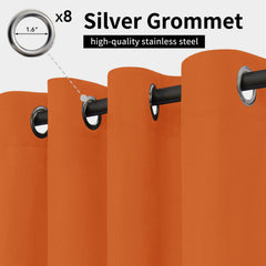 Easy-Going Outdoor Curtain showing grommets