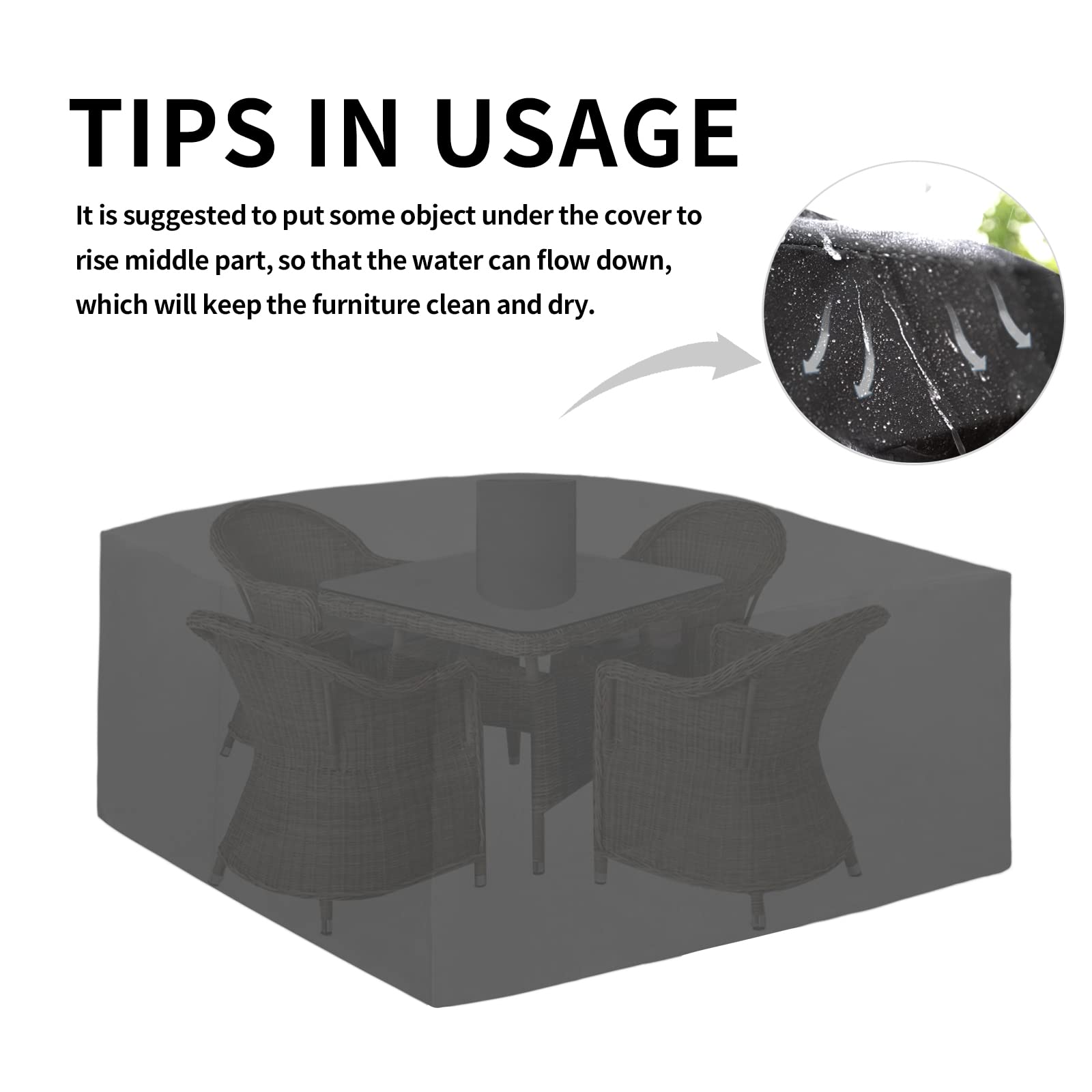 Easy-Going patio cover in black color
