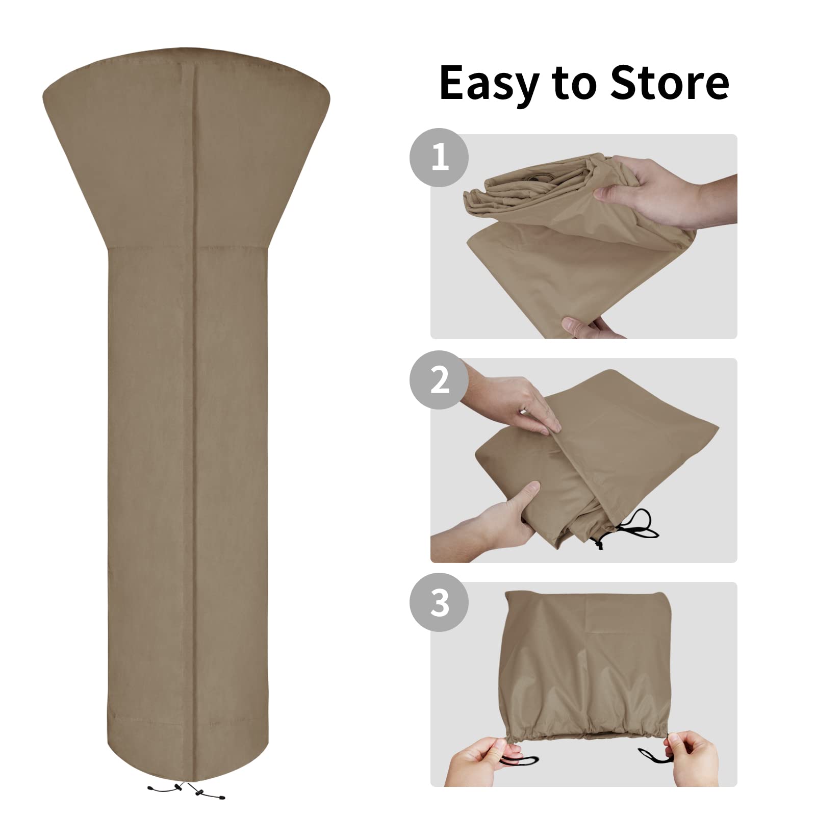 Easy-Going Patio Heater Cover with air vent detail
