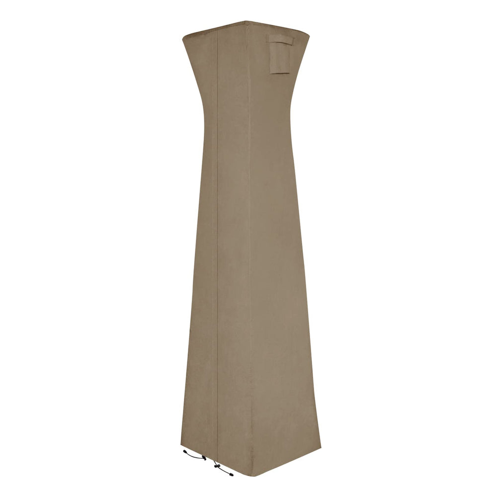 Easy-Going Pyramid Torch Patio Heater Cover in Camel, front view