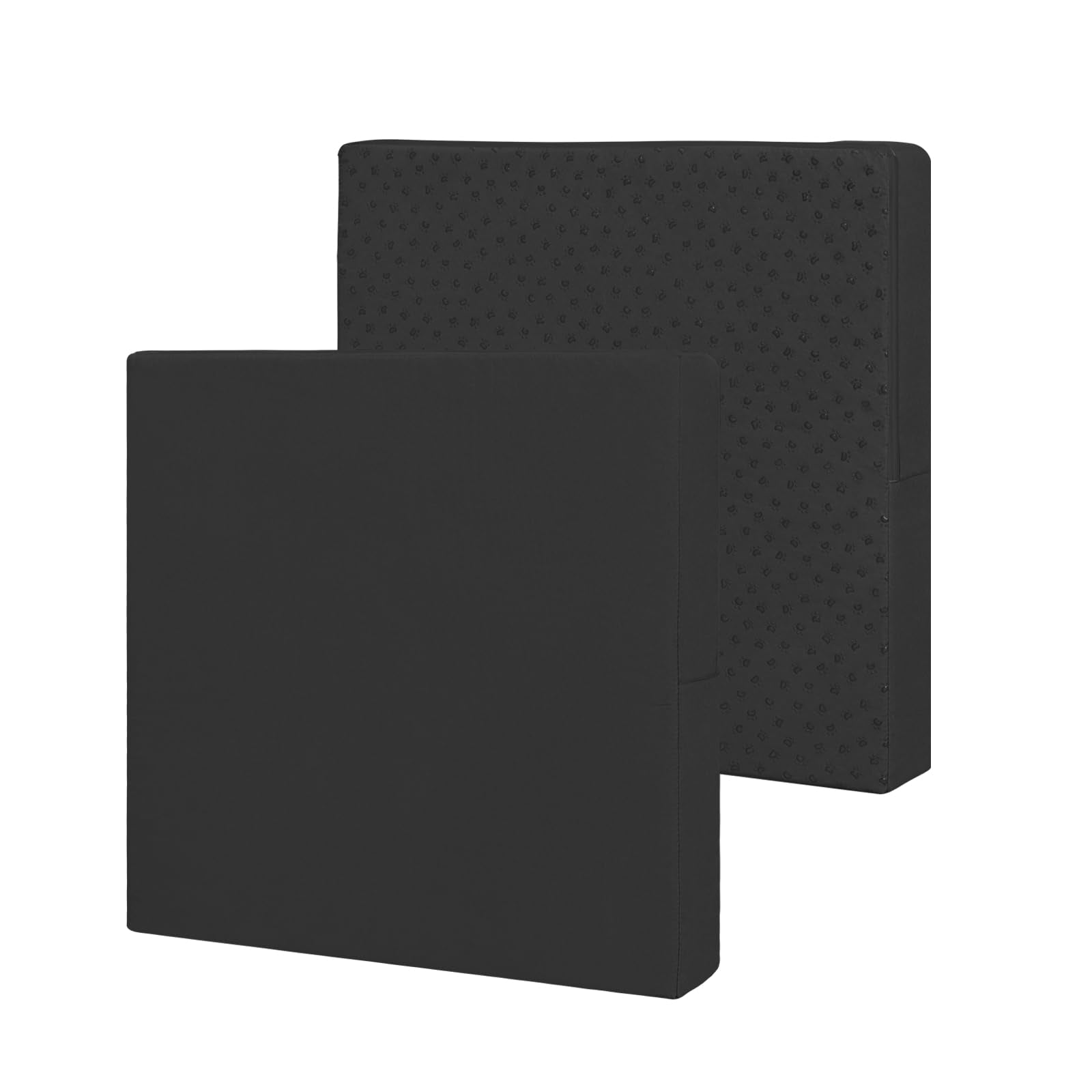 Easy-Going waterproof patio cushion cover in black, front view