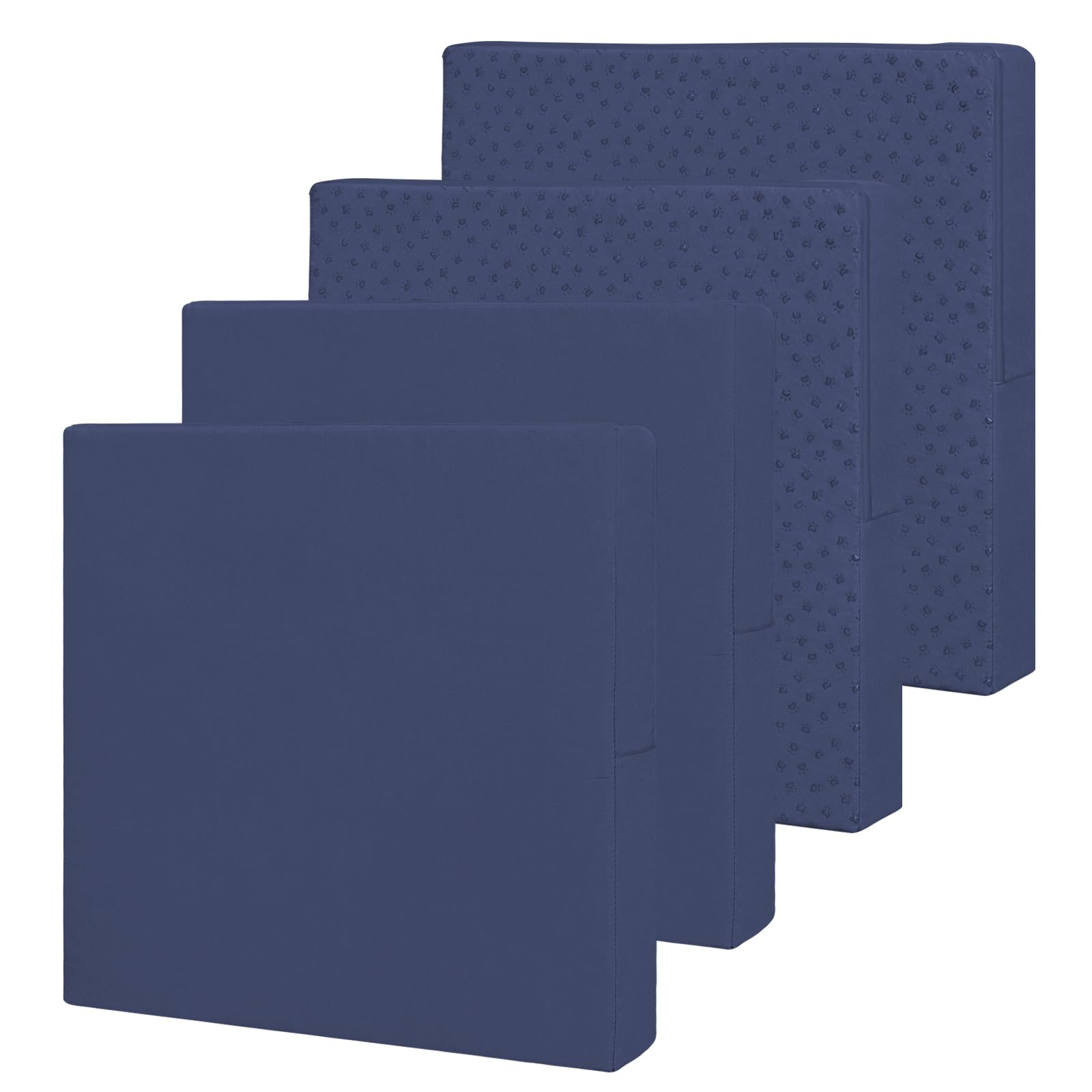 Easy-Going Waterproof Patio Cushion Cover Navy front view