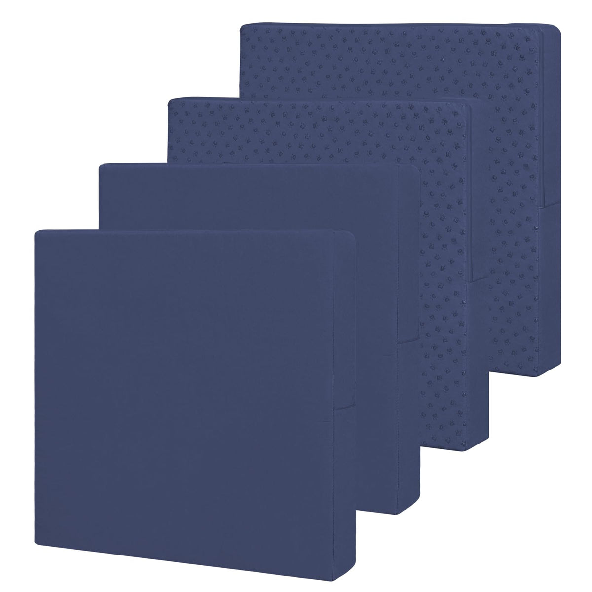 Easy-Going Waterproof Patio Cushion Cover Navy front view