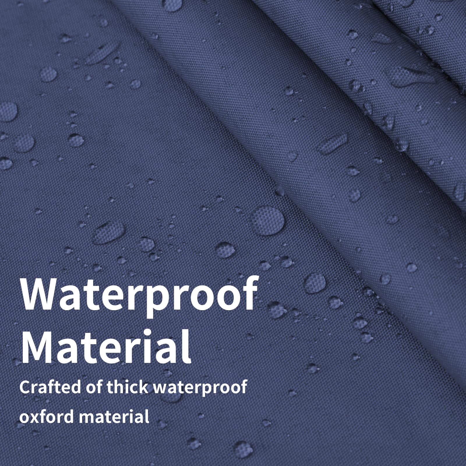 Easy-Going Waterproof Patio Cushion Cover Navy pack of 4