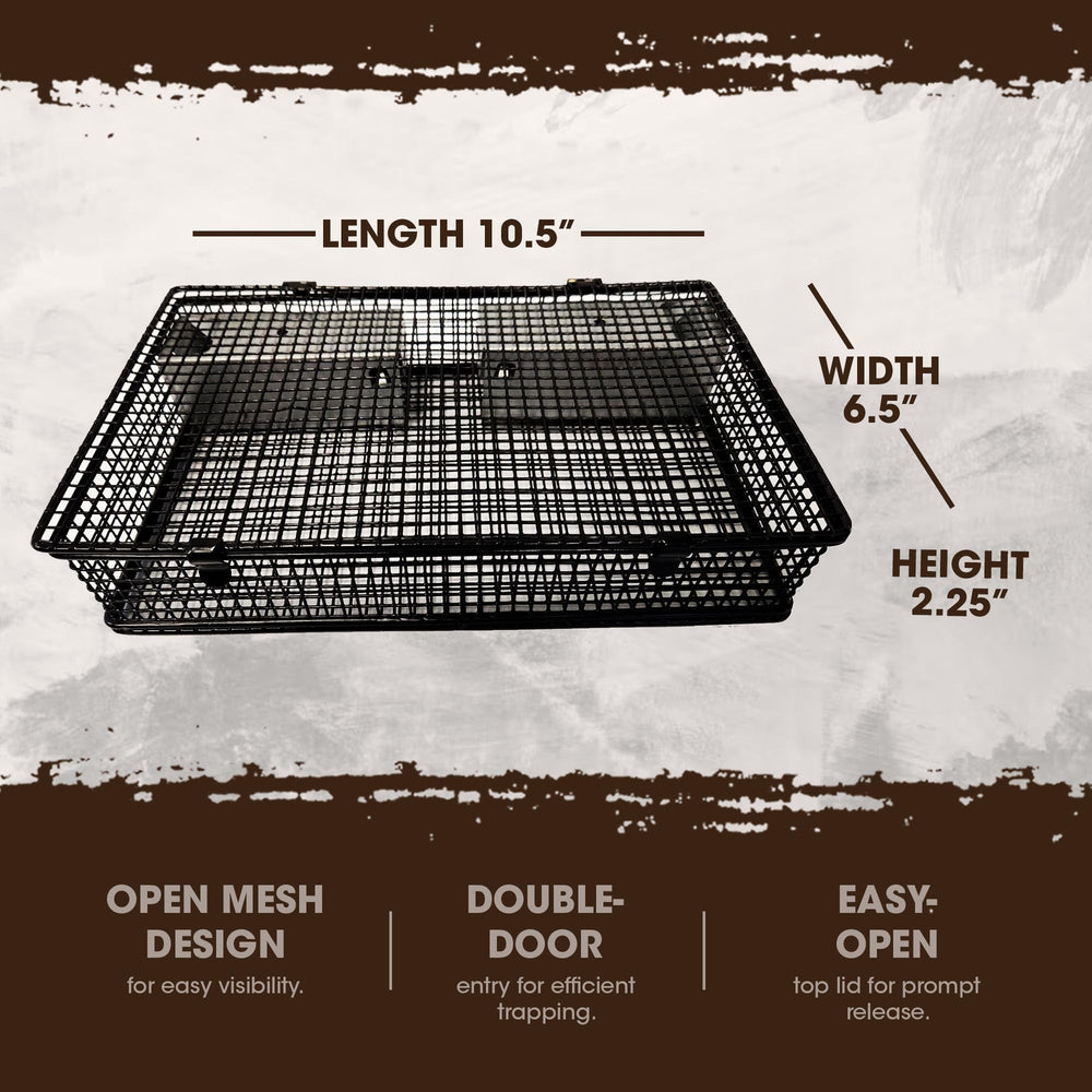 Easy-open top lid of Rugged Ranch Mousinator trap