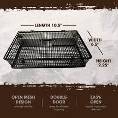 Easy-open top lid of Rugged Ranch Mousinator trap