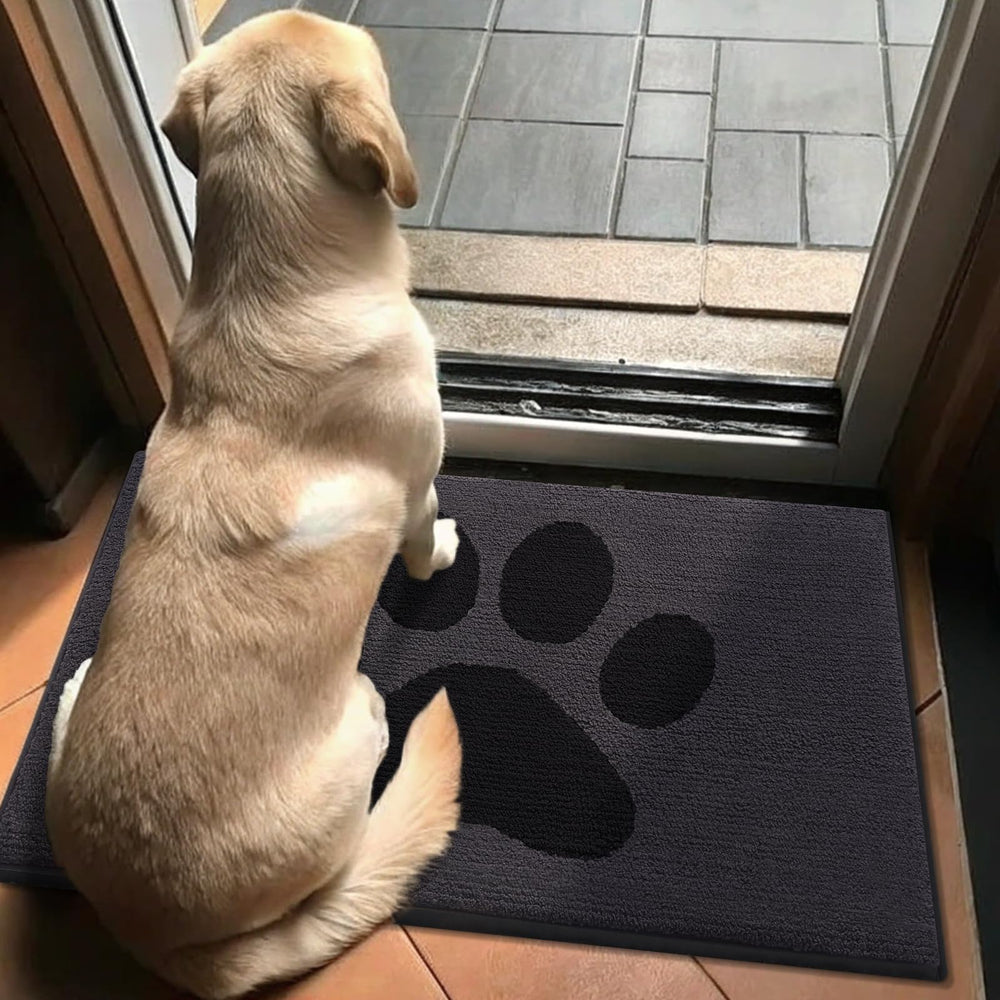 Easy to clean Buganda Dog Door Mat machine wash example