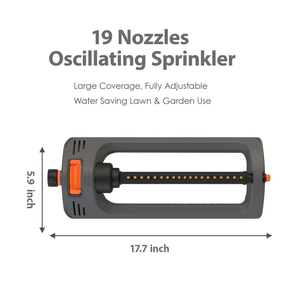 Easy tool-free connection of BIGWAVE Sprinkler to garden hose