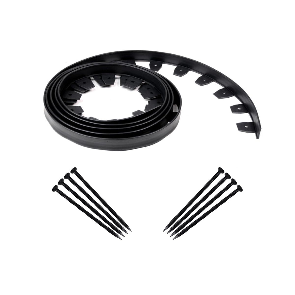 EasyFlex No-Dig Landscape Edging 20 Foot Black coil