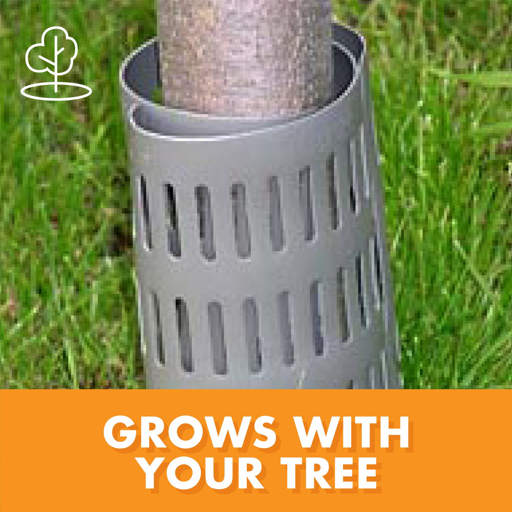 EasyFlex Tree Trunk Protector installed around a young tree