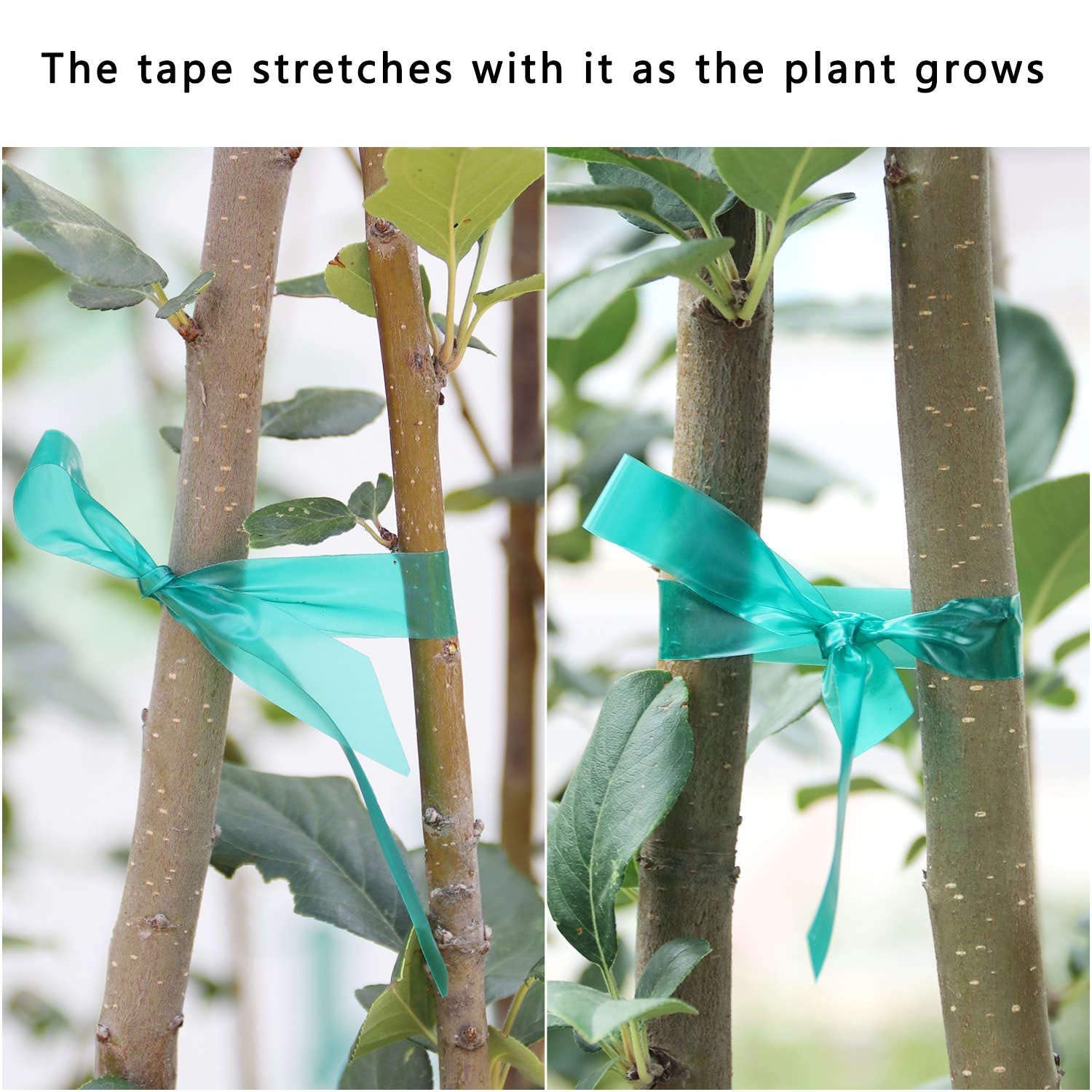 Easytle Stretch Tie Tape Roll in use for securing flower stems