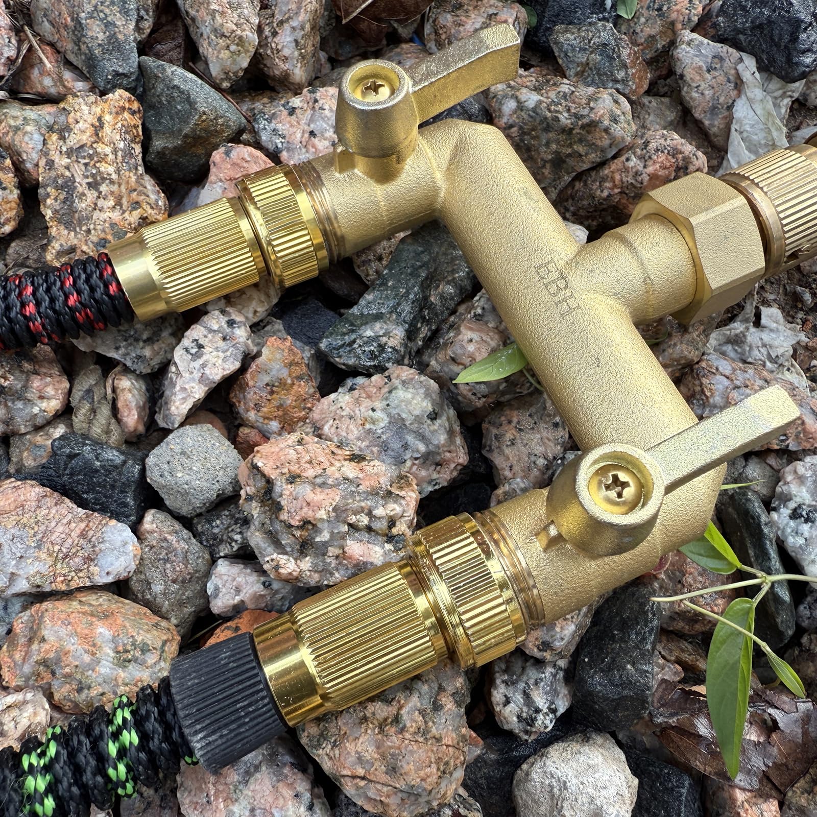 EBH Garden Hose Splitter in packaging
