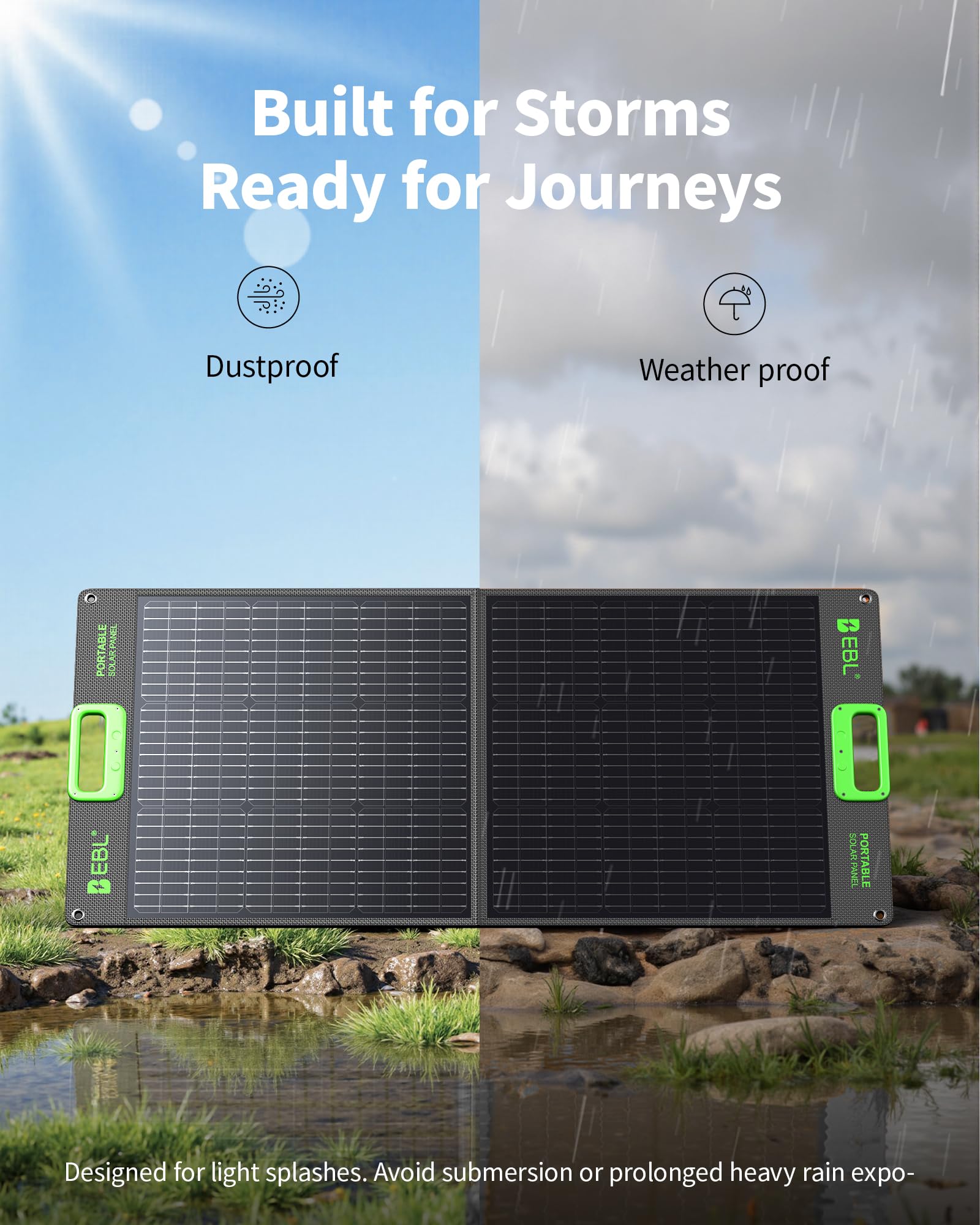 EBL Solar Panel in outdoor setting