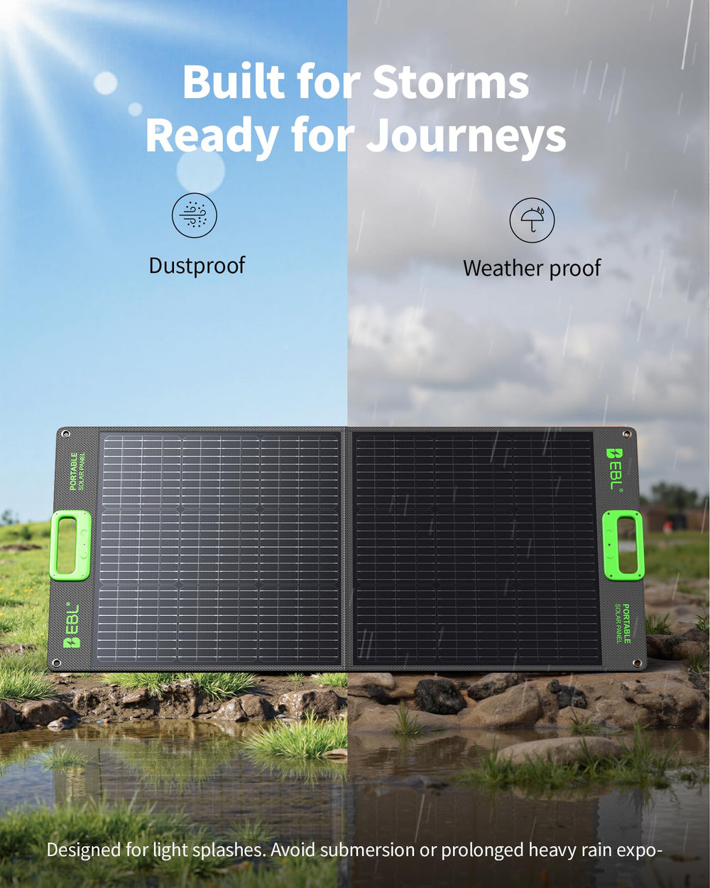 EBL Solar Panel in outdoor setting