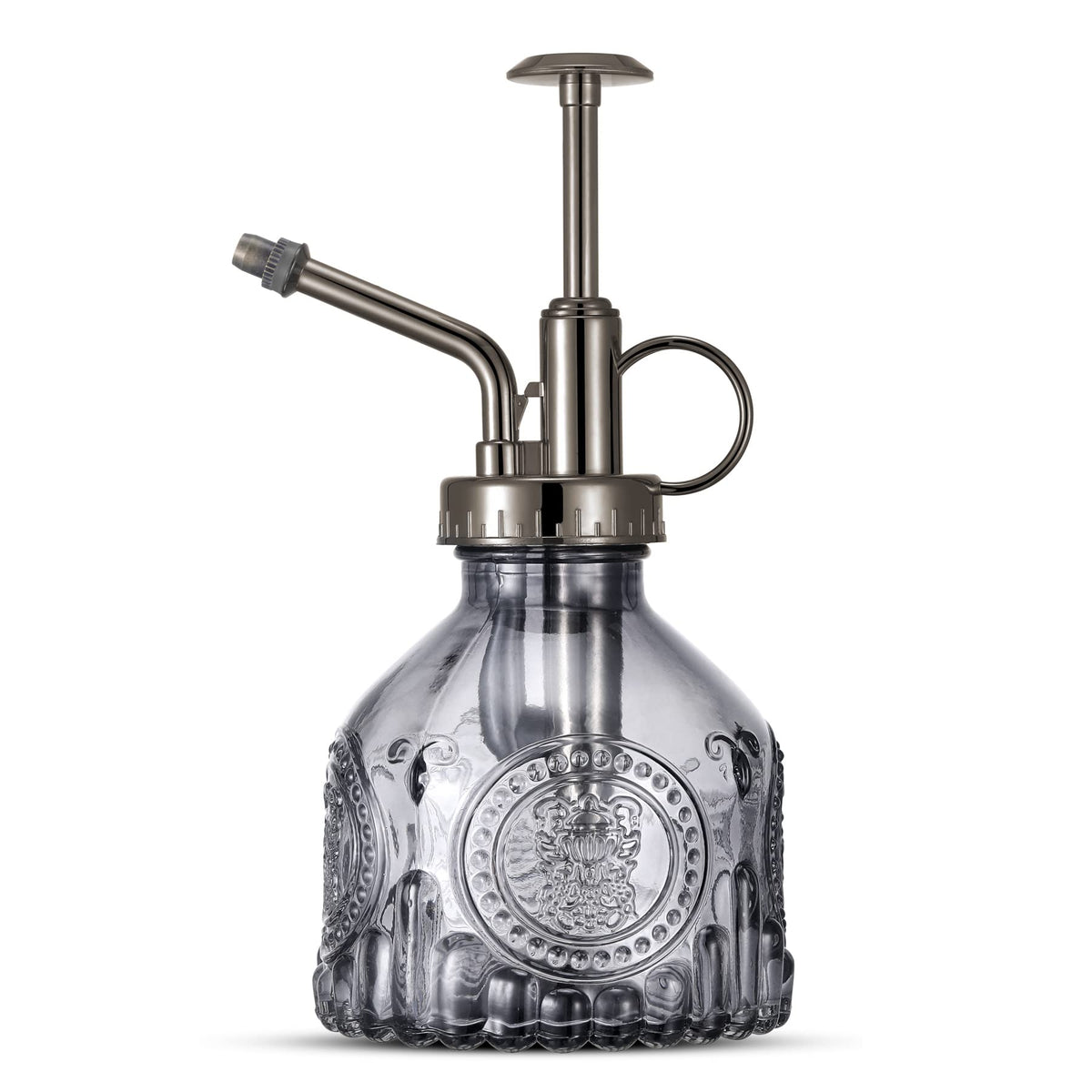 Ebristar Glass Plant Mister Spray Bottle in grey with vintage design