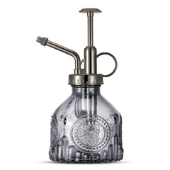 Ebristar Glass Plant Mister Spray Bottle in grey with vintage design