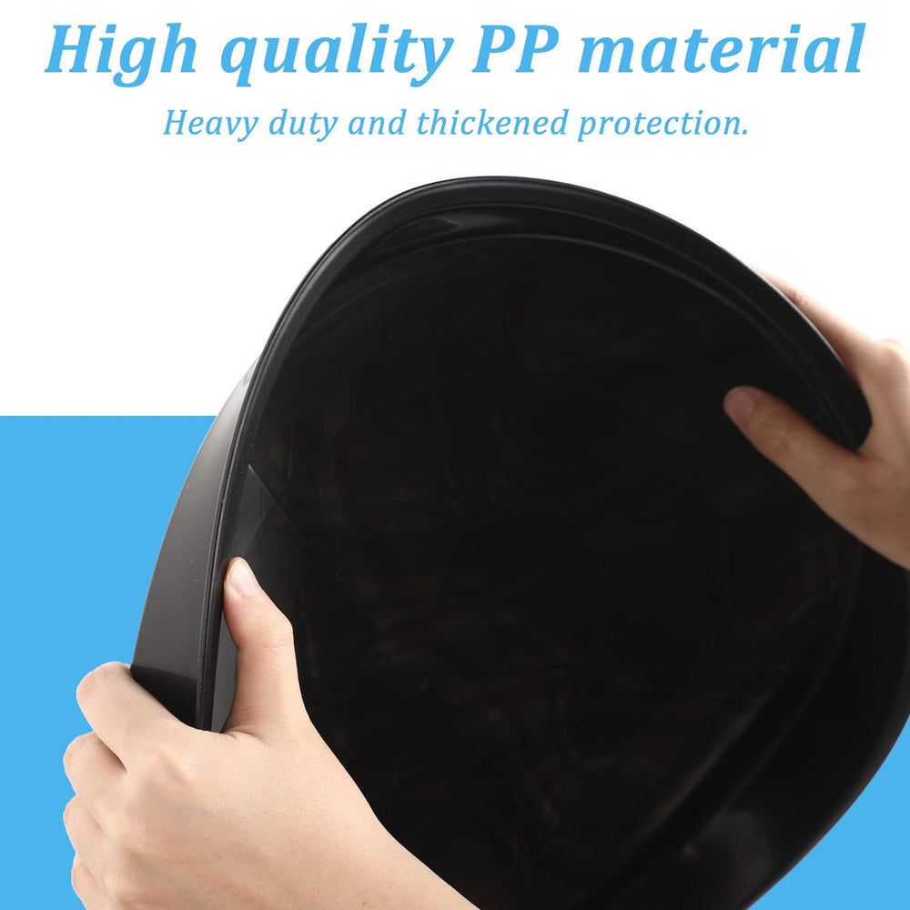 Eccliy 16 Inch Black Plant Saucer with plants