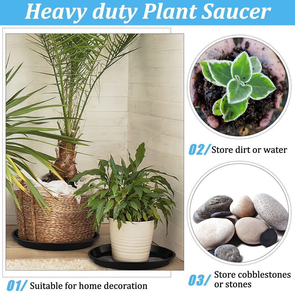 Eccliy 16 Inch Plant Saucer showing leakproof design