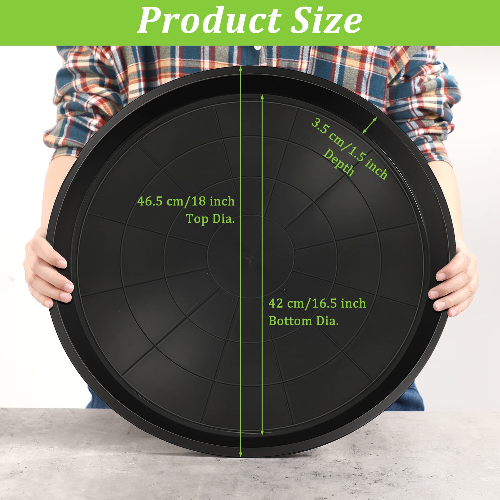 Eccliy plant saucer showing leakproof design