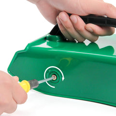 Ech.Apr Berry Picker Rake displayed with huckleberries