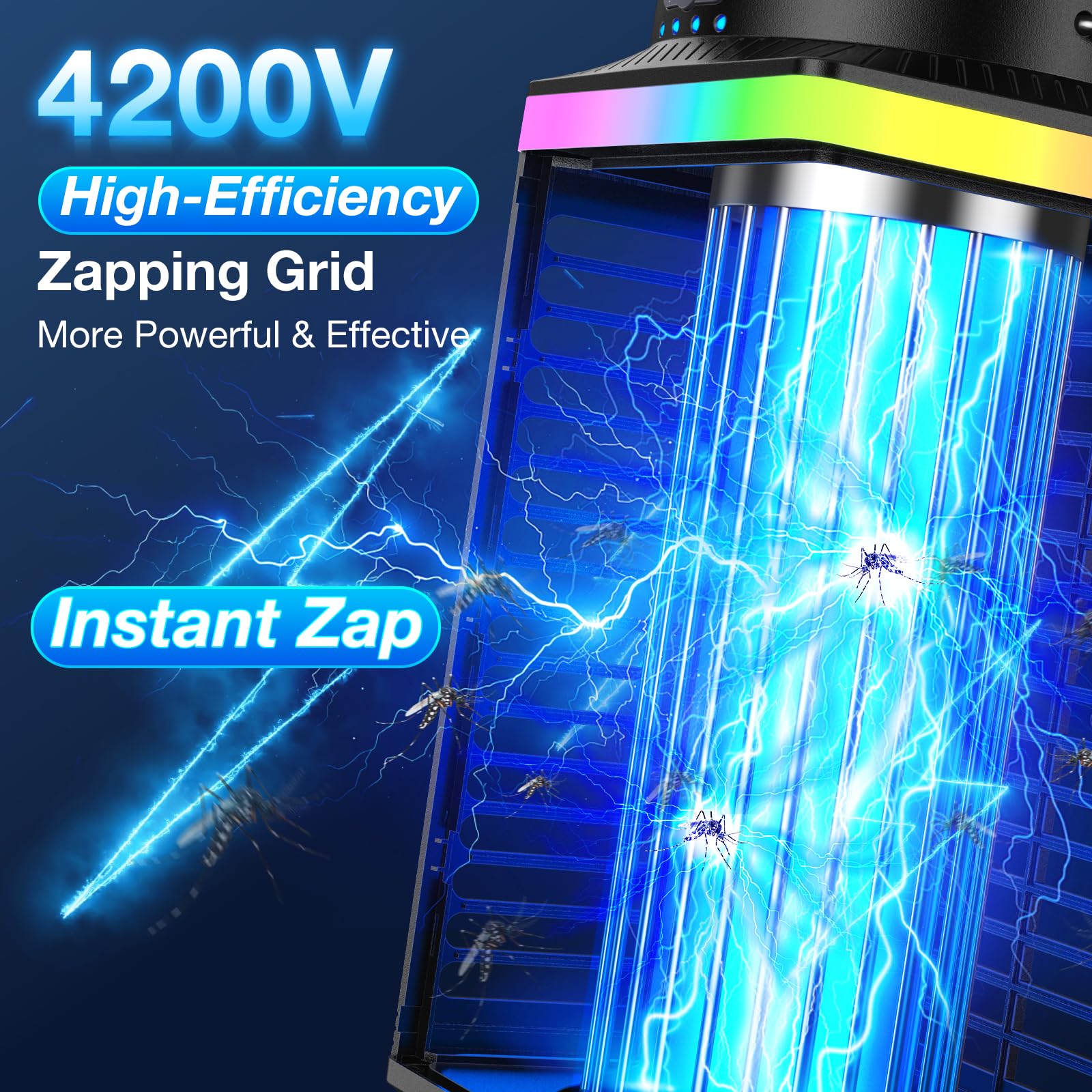 echet Bug Zapper side view showing compact design