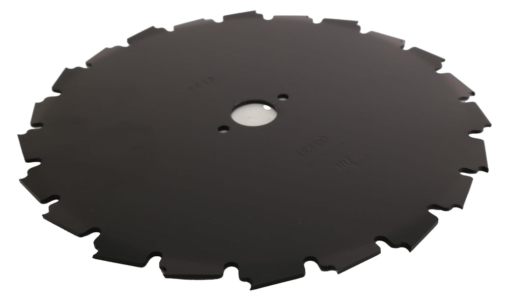 Echo 8" Steel Brushcutter Blade installed on trimmer