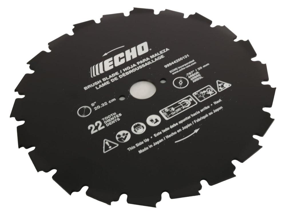 Echo 8" Steel Brushcutter Blade side view