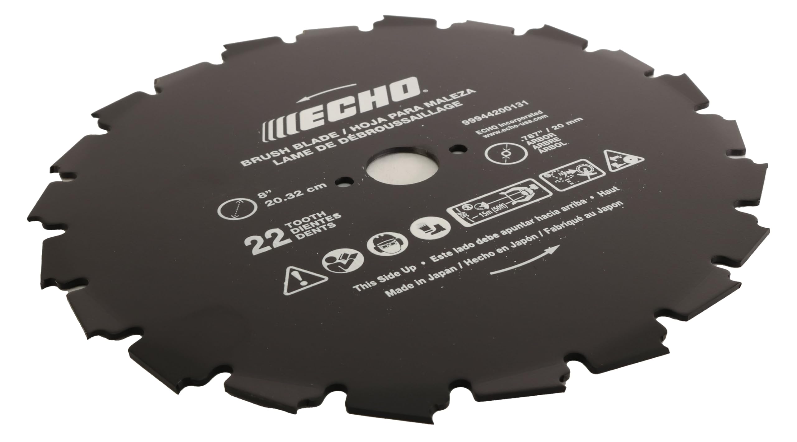 Echo 8" Steel Brushcutter Blade with packaging