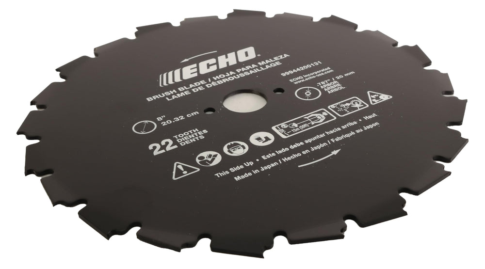 Echo 8" Steel Brushcutter Blade with packaging