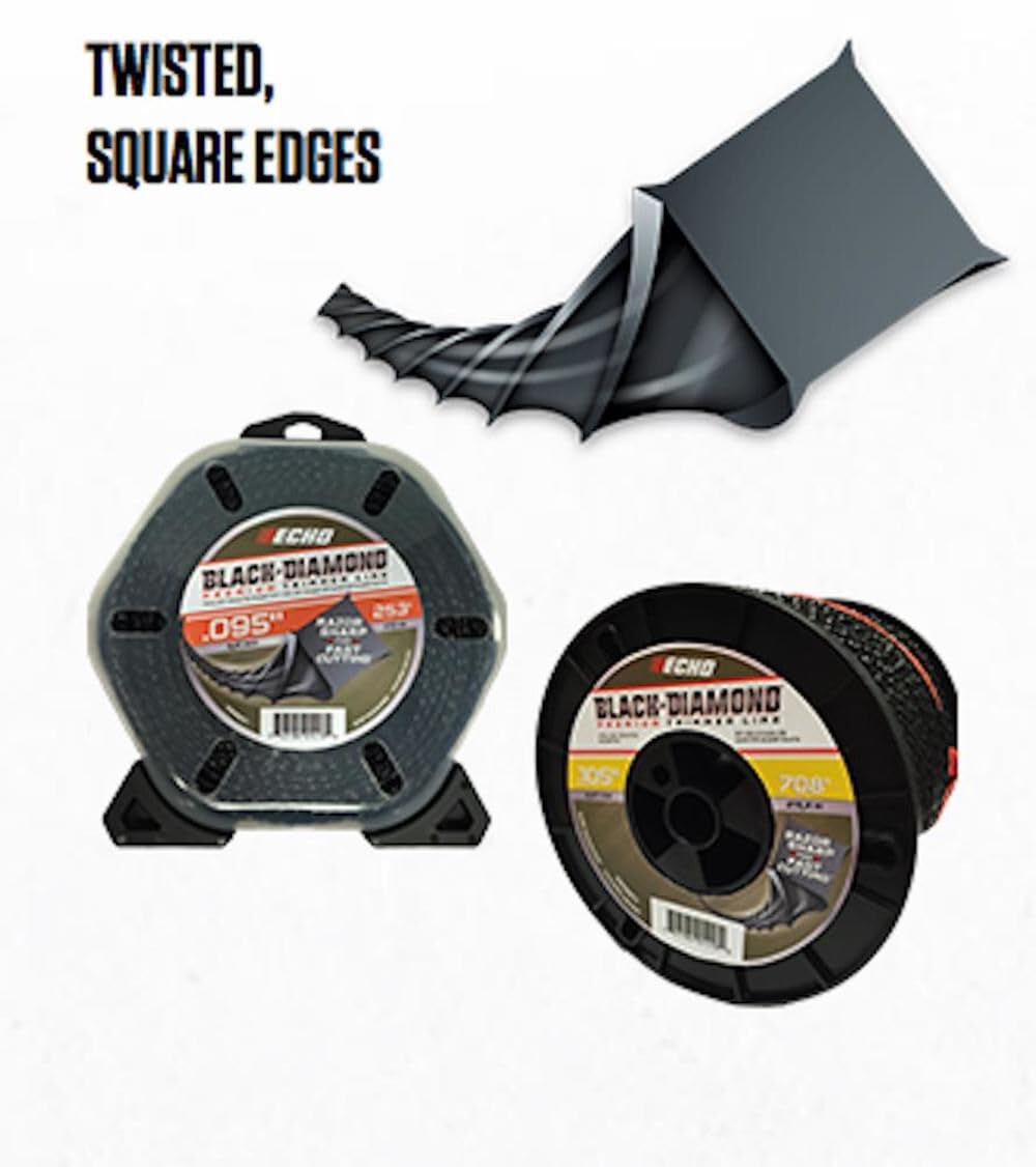 ECHO Black Diamond Trimmer Line packaging side view