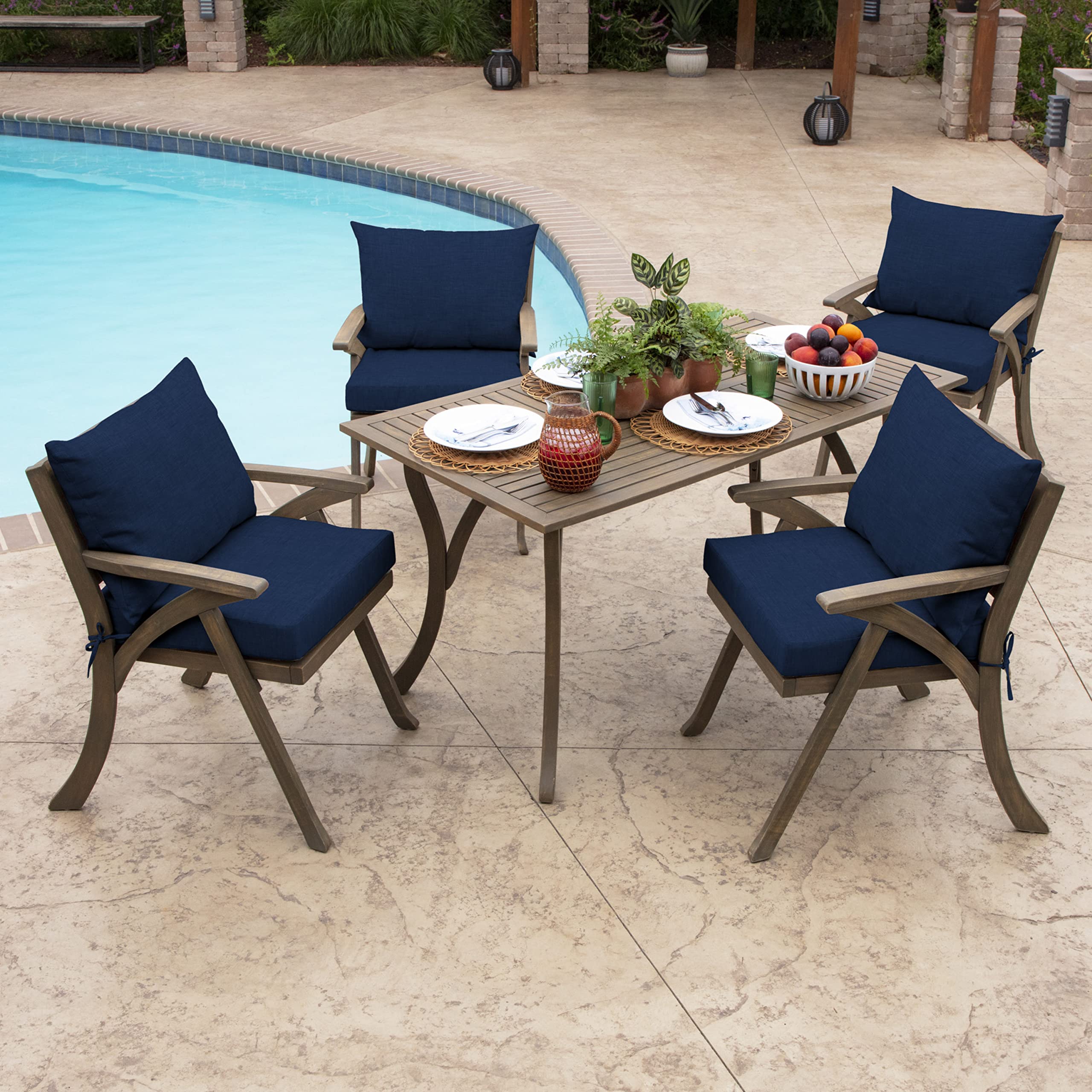 Eco-friendly materials used in Arden Selections Outdoor Dining Chair Cushion