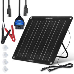 ECO-WORTHY 10W Solar Battery Charger front view