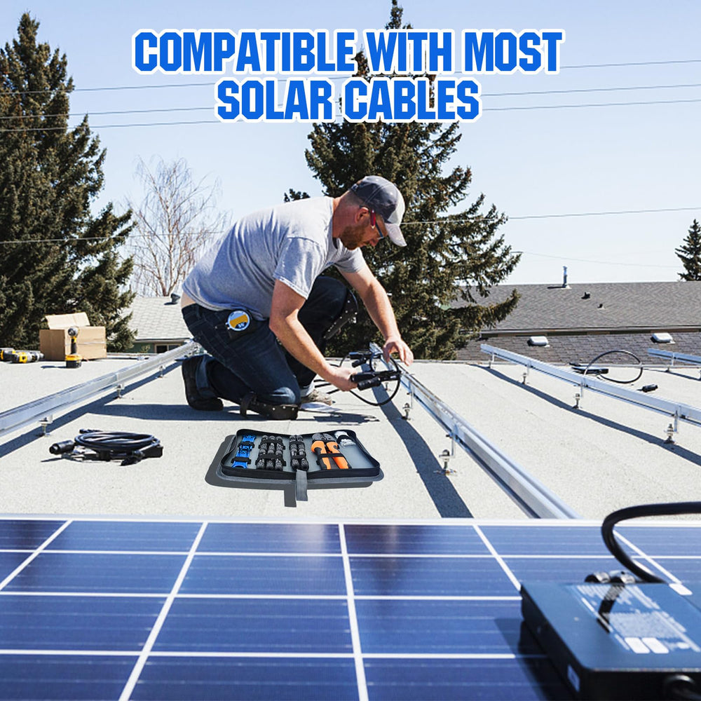 ECO-WORTHY Solar Crimper Tool Kit full view with all components