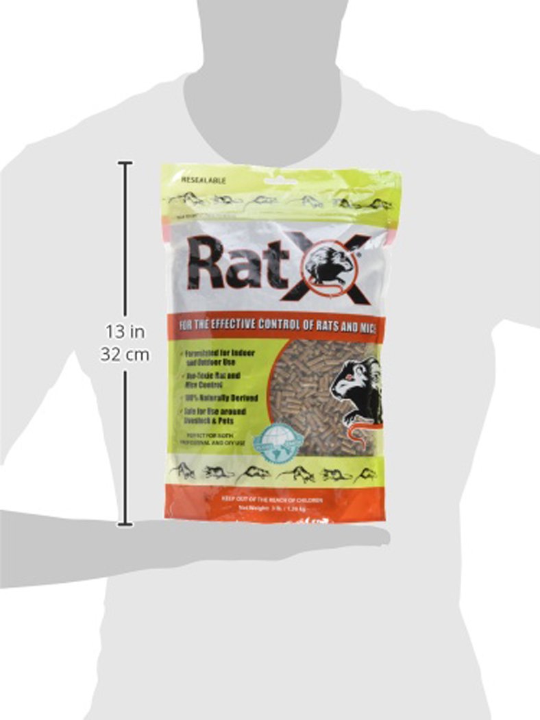 ECOCLEAR PRODUCTS RatX All-Natural Non-Toxic Pellets packaging back view