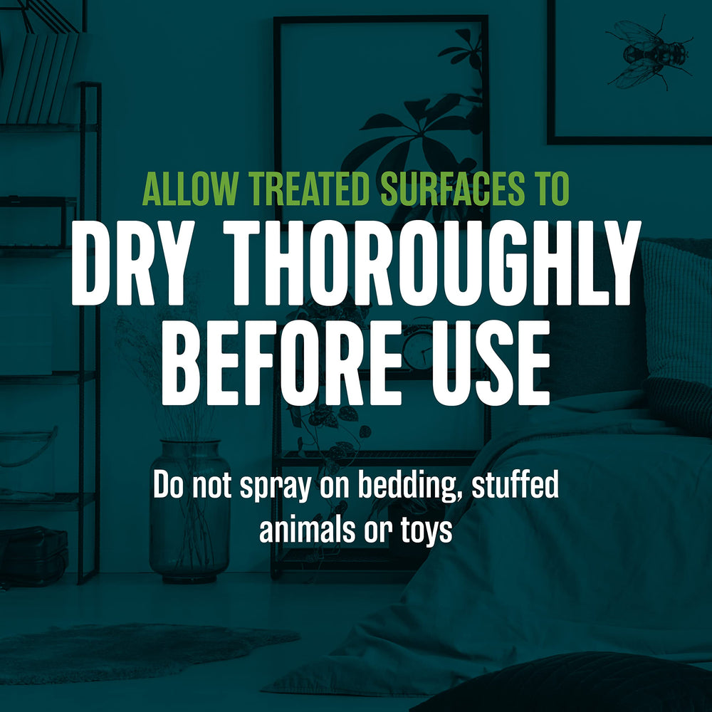 EcoLogic Bed Bug Killer Spray being applied to furniture