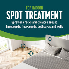 EcoLogic Bed Bug Killer Spray in use on mattress