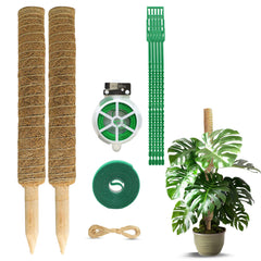 EcoNour 26.5 inch stackable moss pole front view
