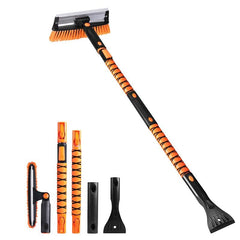 EcoNour 55" Telescopic Snow Brush and Ice Scraper front view